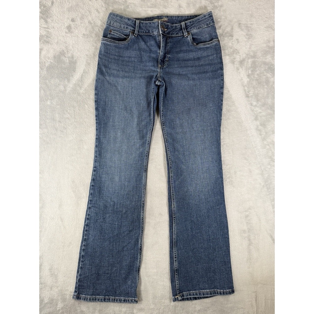 Wrangler Jeans Womens 11x34 Blue Denim‎ Retro Mae Bootcut Western Flare